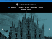 Tablet Screenshot of ghirellicustomrosaries.com